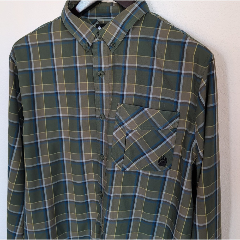 Alaskan Hardgear AKHG Duluth Plaid Shirt Mens 2XL Olive Spruce Wool Blend